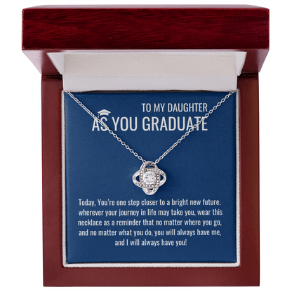 As A Graduate Necklace - Mother Daughter Gift, Daughter Graduation Gift, High School, College Graduate