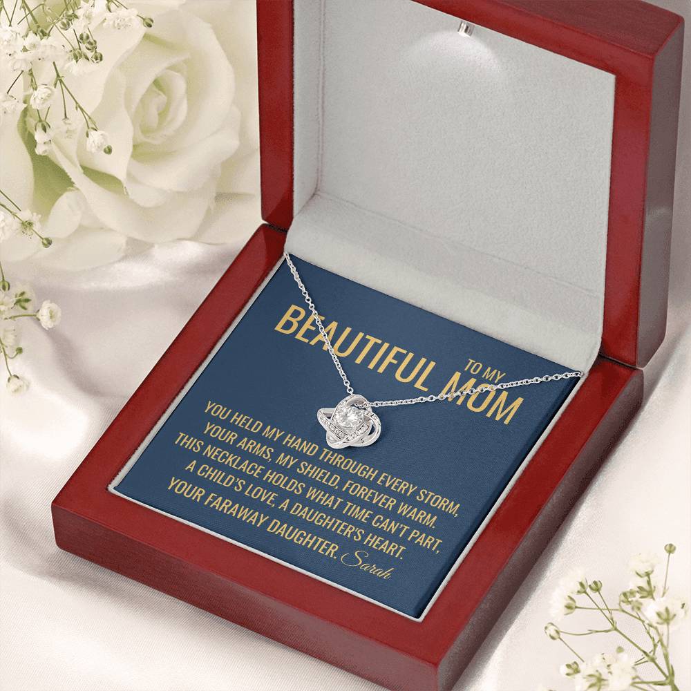 My Shield Necklace - Gift from Daughter To Mom, Mothers day Gift, Mom and Daughter, Gift for Mom, Gift for Mommy, Christmas Gift