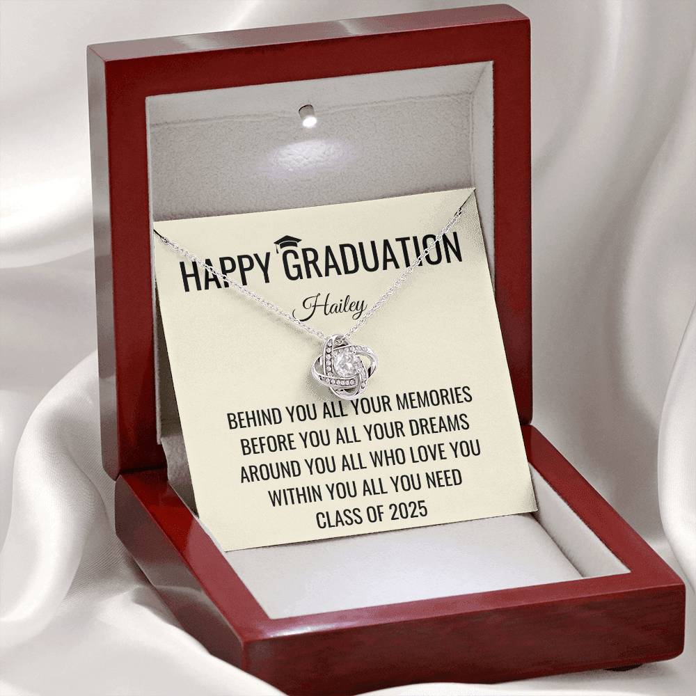 Behind You - Graduation Gift For Daughter, Personalized Graduation, Jewelry For College, Senior Graduation, Graduation Gift For Her