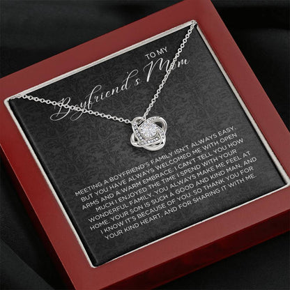 Boyfriend's family Necklace - Gift from Girlfriend To Boyfriend's Mom, gift from girlfriend, gift for Boyfriend's Mom