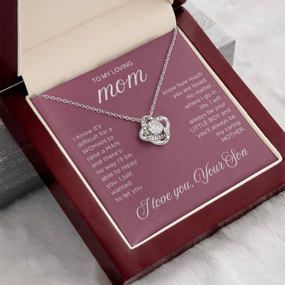 Raise a Man Necklace - Gift from Son To Mom, gift from Son, gift for mom, mom and son, gift for mommy