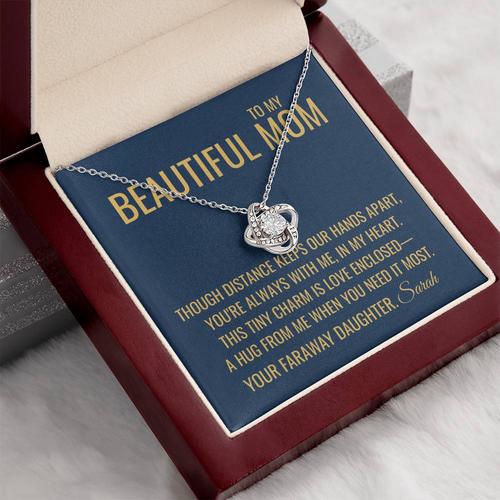 Our Hands Apart Necklace - Gift from Daughter To Mom, Mothers day Gift, Mom and Daughter, Gift for Mom, Gift for Mommy, Christmas Gift