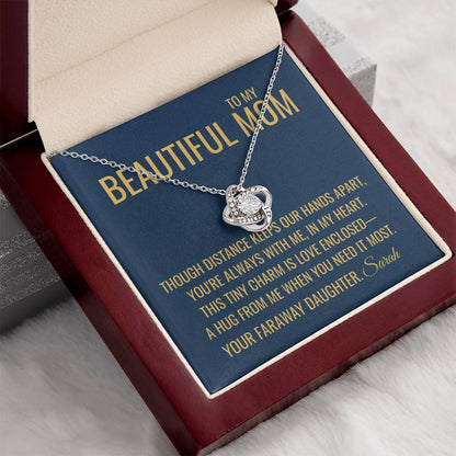 Our Hands Apart Necklace - Gift from Daughter To Mom, Mothers day Gift, Mom and Daughter, Gift for Mom, Gift for Mommy, Christmas Gift