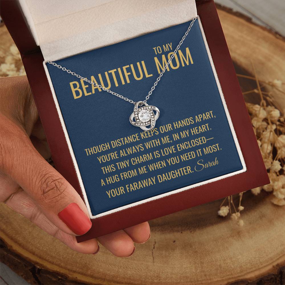 Our Hands Apart Necklace - Gift from Daughter To Mom, Mothers day Gift, Mom and Daughter, Gift for Mom, Gift for Mommy, Christmas Gift