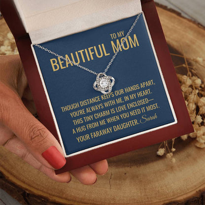 Our Hands Apart Necklace - Gift from Daughter To Mom, Mothers day Gift, Mom and Daughter, Gift for Mom, Gift for Mommy, Christmas Gift