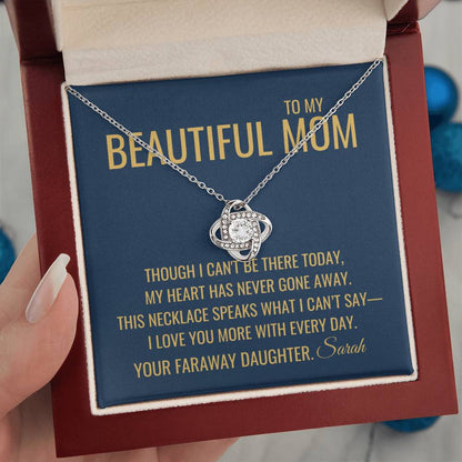 Never Gone Away Necklace - Gift from Daughter To Mom, Mothers day Gift, Mom and Daughter, Gift for Mom, Gift for Mommy, Christmas Gift