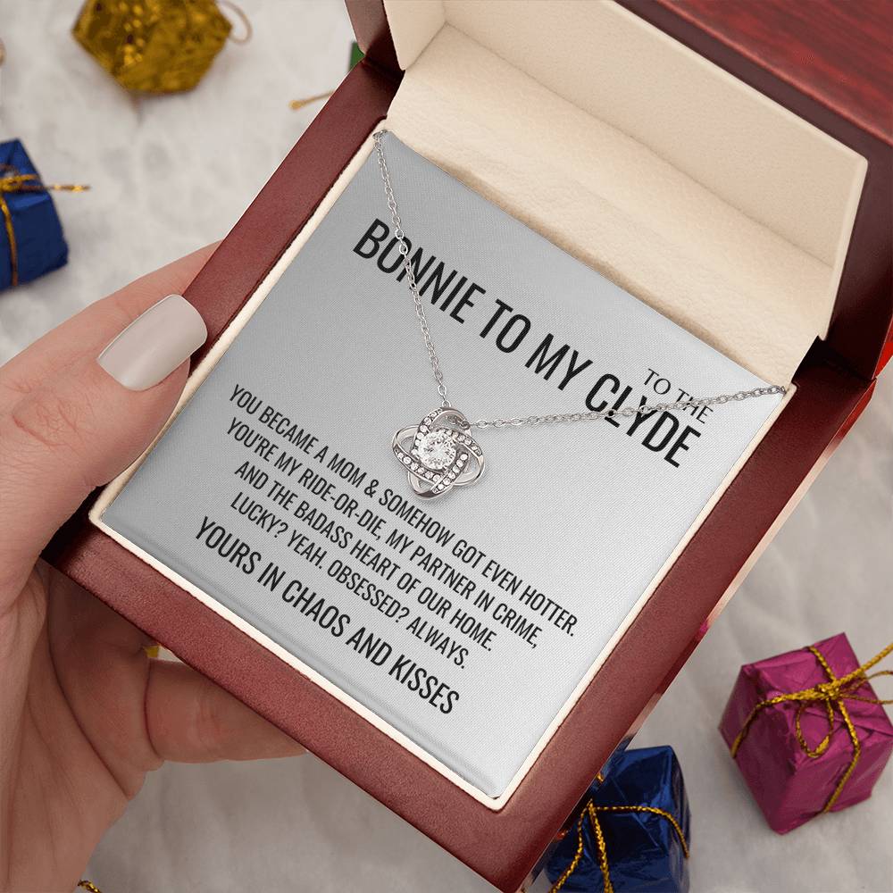 Yours in chaos and kisses Necklace - Mother's Day Gifts for Wife, Gift for Her, Valentines Gift, Keepsake Card Ready To Give Gift In Box