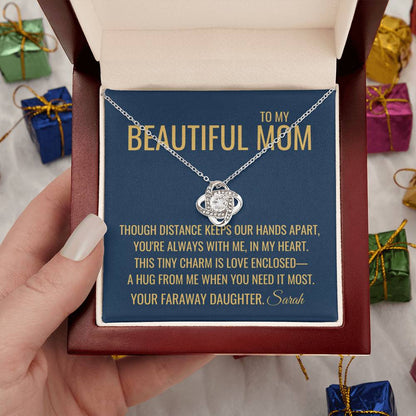 Our Hands Apart Necklace - Gift from Daughter To Mom, Mothers day Gift, Mom and Daughter, Gift for Mom, Gift for Mommy, Christmas Gift