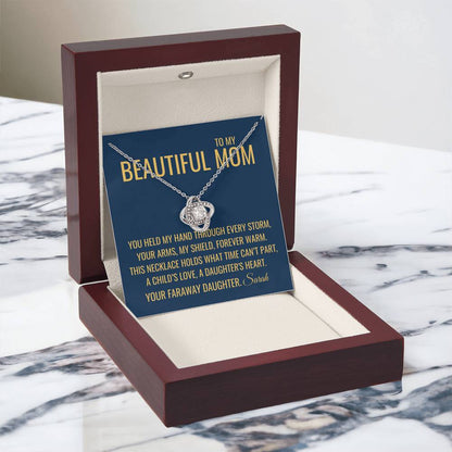 My Shield Necklace - Gift from Daughter To Mom, Mothers day Gift, Mom and Daughter, Gift for Mom, Gift for Mommy, Christmas Gift