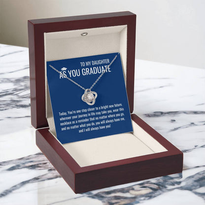 As A Graduate Necklace - Mother Daughter Gift, Daughter Graduation Gift, High School, College Graduate