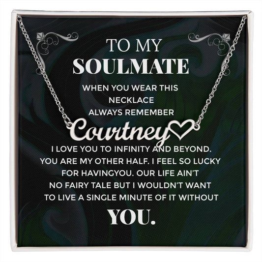 Soulmate - Heart Name Necklace