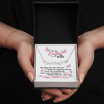 Lifetime With You - Heart Name Necklace