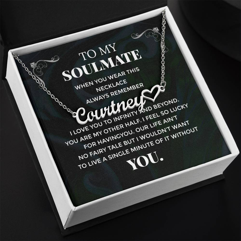 Soulmate - Heart Name Necklace