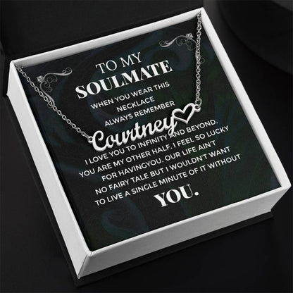 Soulmate - Heart Name Necklace