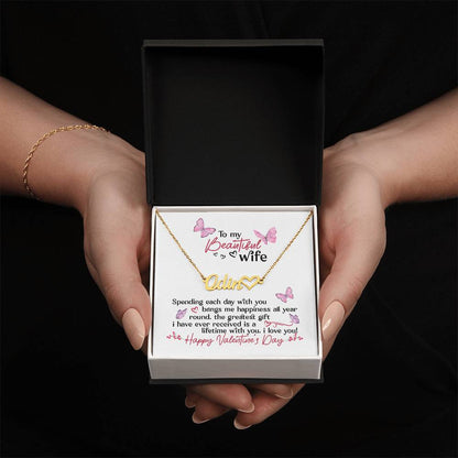 Lifetime With You - Heart Name Necklace