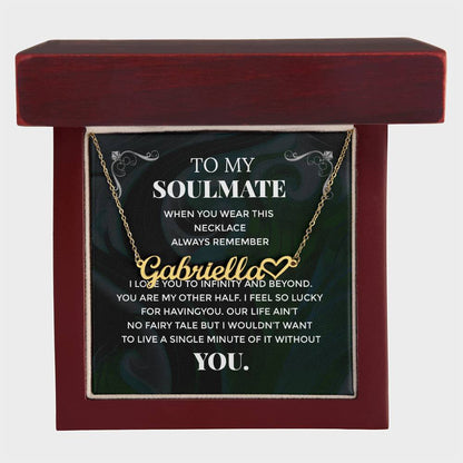 Soulmate - Heart Name Necklace
