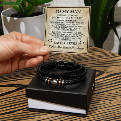 Promise Last Forever - Men's Love You Bracelet