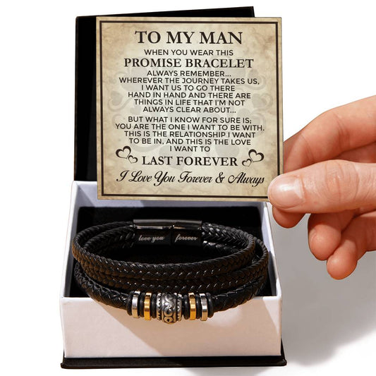 Promise Last Forever - Men's Love You Bracelet