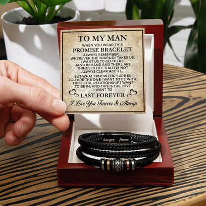 Promise Last Forever - Men's Love You Bracelet