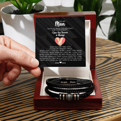 Forever and Always - Men's Love You Forever Bracelet