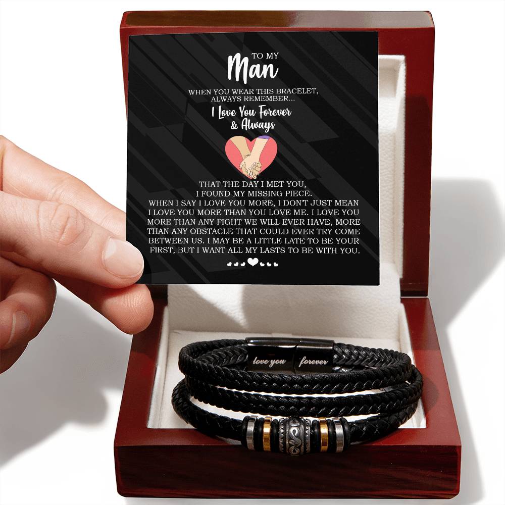 Forever and Always - Men's Love You Forever Bracelet