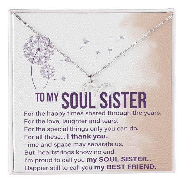 Soul Sisters - Zodiac Name Necklace
