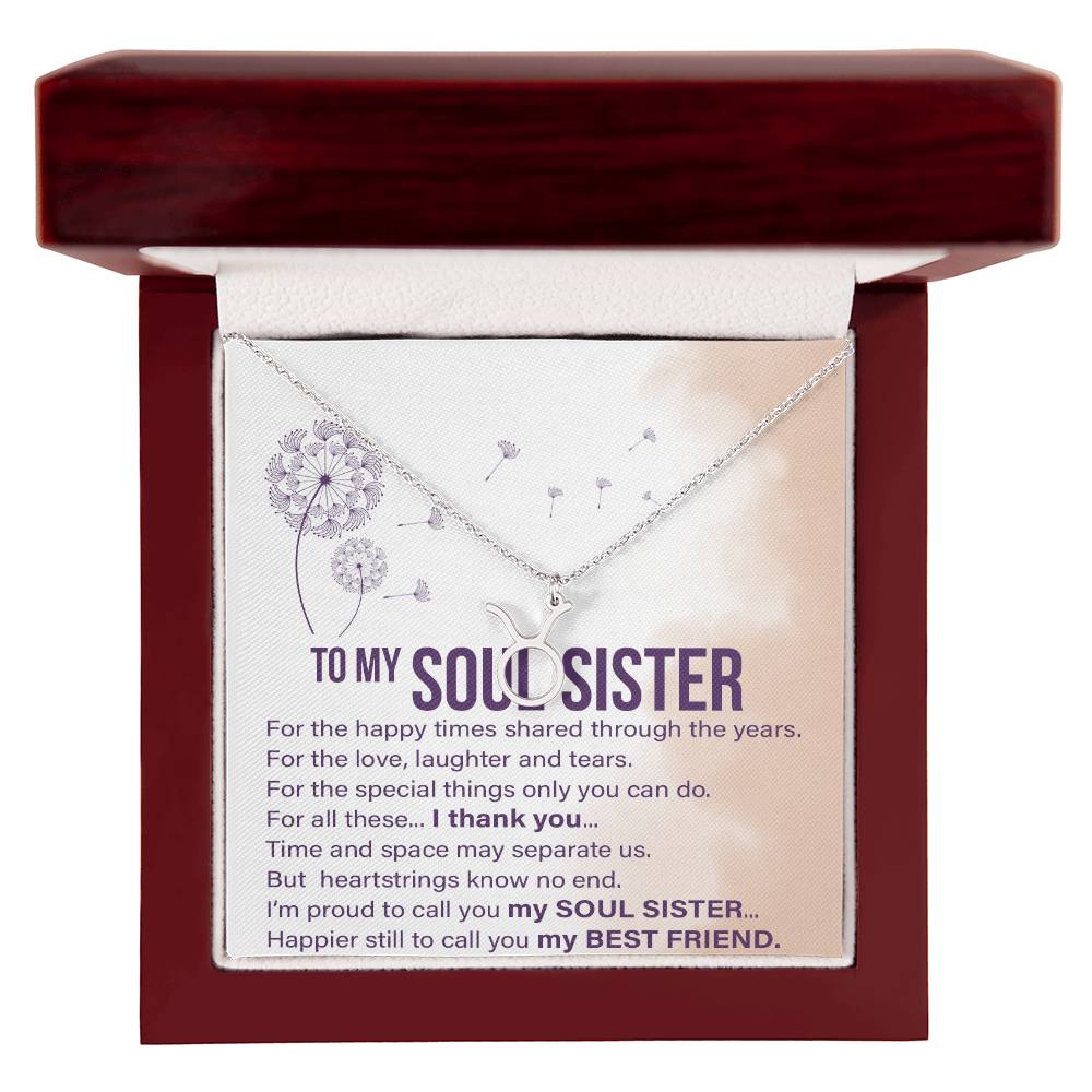 Soul Sisters - Zodiac Name Necklace