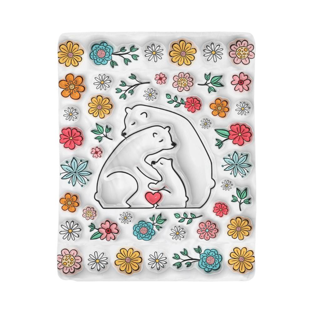 Mama Bear Sherpa Fleece Blankets