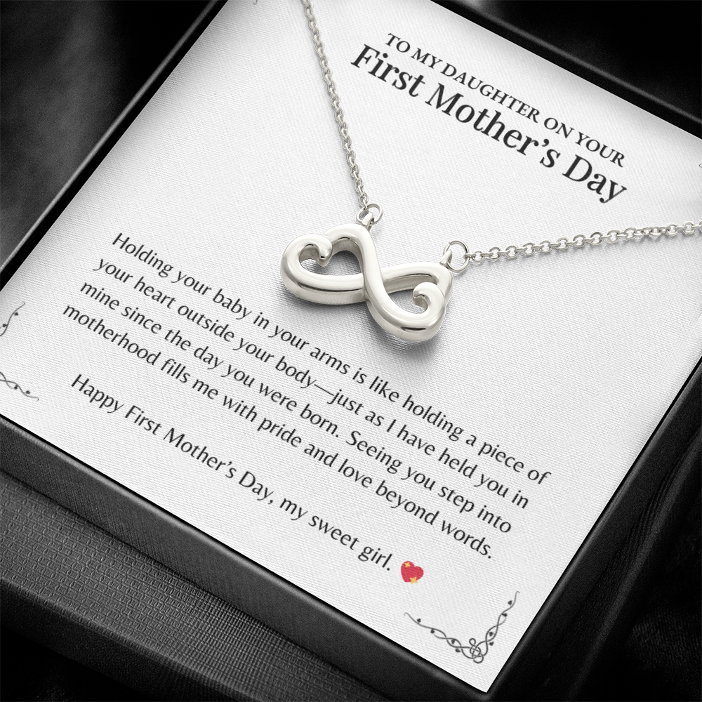 Holding your baby -  Endless Love Necklace
