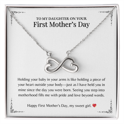 Holding your baby -  Endless Love Necklace