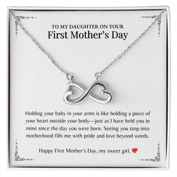 Holding your baby -  Endless Love Necklace