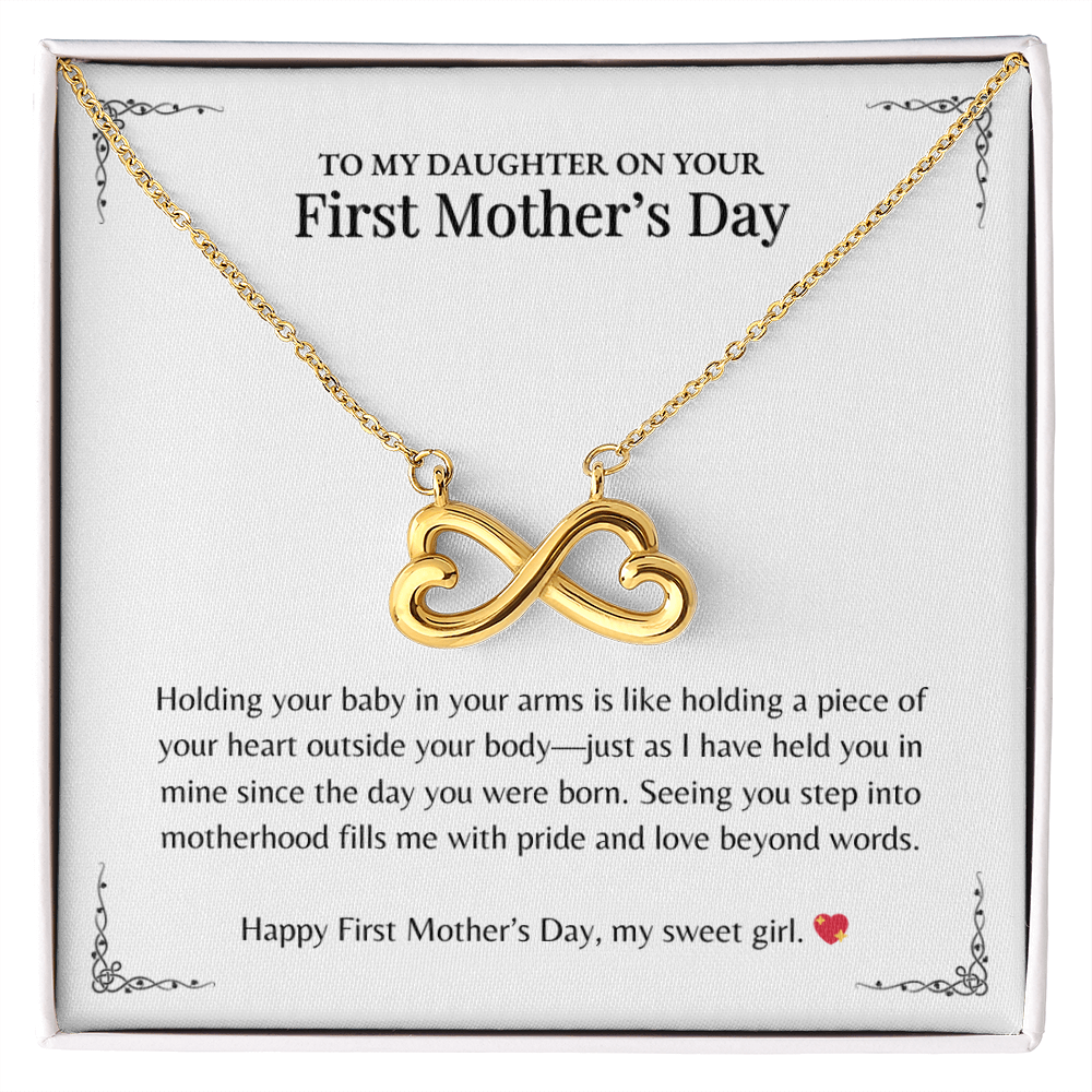 Holding your baby -  Endless Love Necklace