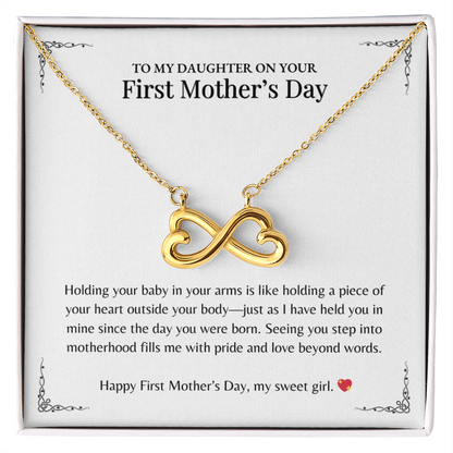 Holding your baby -  Endless Love Necklace