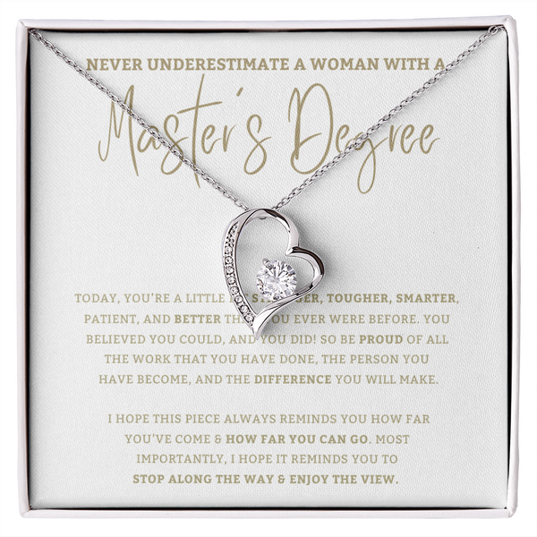 Master's - Graduation Gift For Daughter, Personalized Graduation, Jewelry For College, Master's Degree Graduation, Graduation Gift For Her