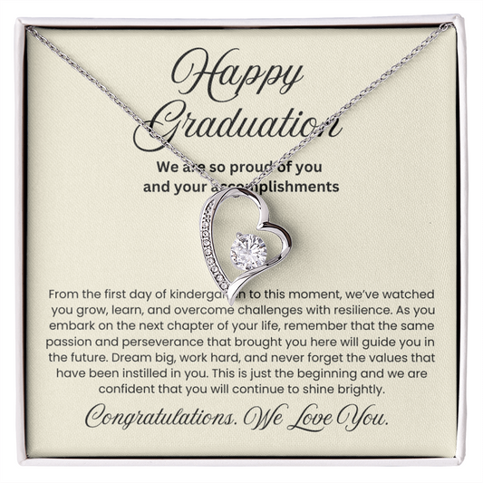 We are Proud Necklace - Mother Daughter Gift, Daughter Graduation Gift, High School, College Graduate