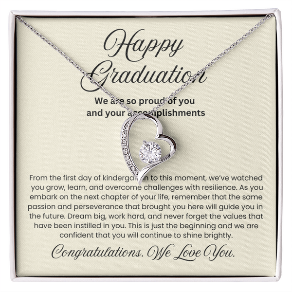 We are Proud Necklace - Mother Daughter Gift, Daughter Graduation Gift, High School, College Graduate