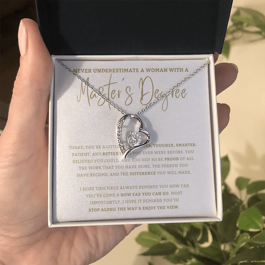 Master's - Graduation Gift For Daughter, Personalized Graduation, Jewelry For College, Master's Degree Graduation, Graduation Gift For Her