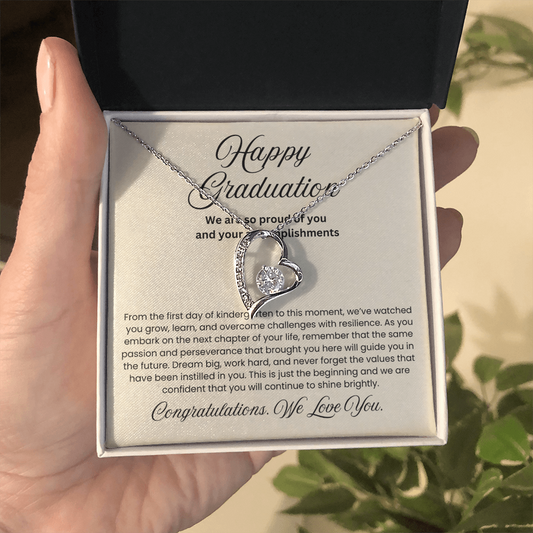 We are Proud Necklace - Mother Daughter Gift, Daughter Graduation Gift, High School, College Graduate