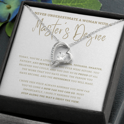 Master's - Graduation Gift For Daughter, Personalized Graduation, Jewelry For College, Master's Degree Graduation, Graduation Gift For Her