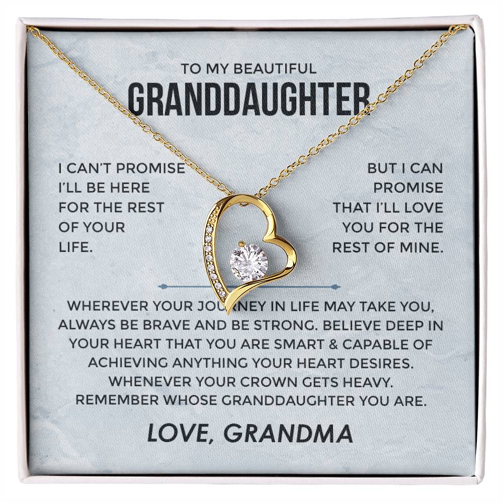 I Can't Promise - Grandma - Forever Love Necklace