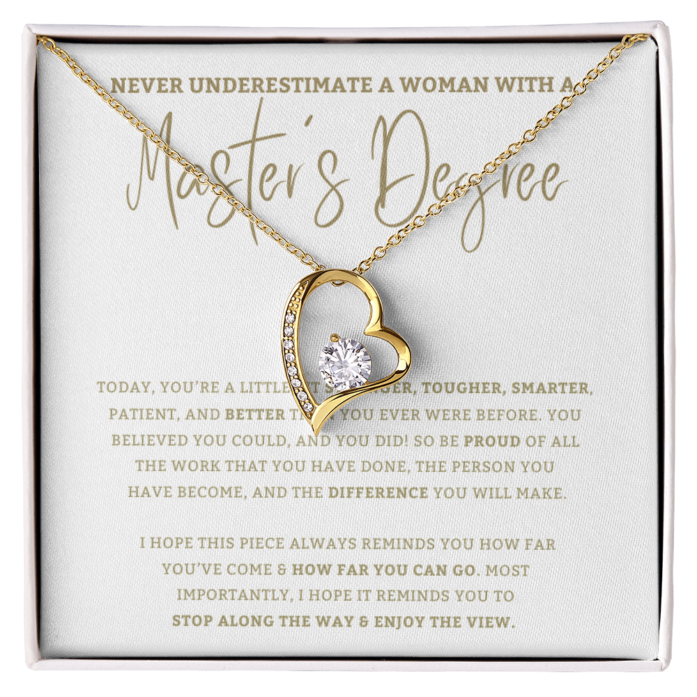 Master's - Graduation Gift For Daughter, Personalized Graduation, Jewelry For College, Master's Degree Graduation, Graduation Gift For Her
