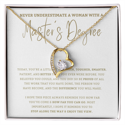 Master's - Graduation Gift For Daughter, Personalized Graduation, Jewelry For College, Master's Degree Graduation, Graduation Gift For Her