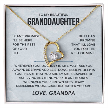 I Can't Promise - Grandpa - Forever Love Necklace
