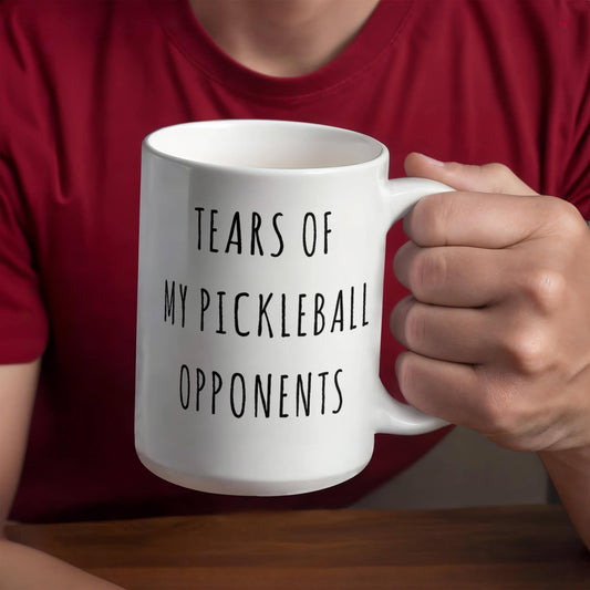 Tears Of My Pickleball Opponents Mug, Pickleball Lover Gifts Mug For Men & Women National Pickleball Day, Pickleball Gifts, Pickleball Mug