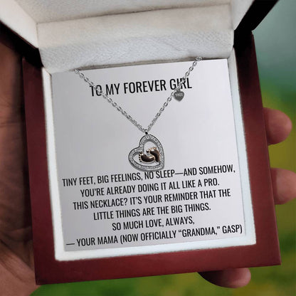 Big Feelings - Baby Feet Heart Necklace First Mother's Day