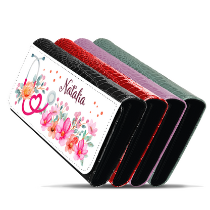 Nurse Custom Name - Faux Crocodile Skin Faux Ladies Purses