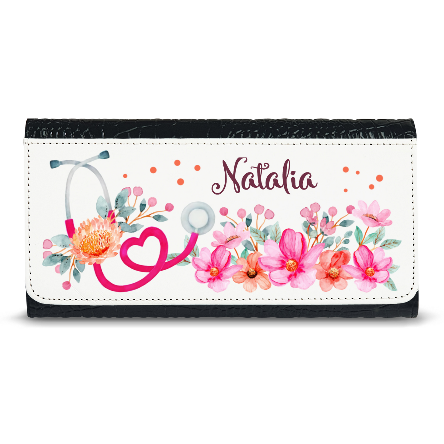Nurse Custom Name - Faux Crocodile Skin Faux Ladies Purses
