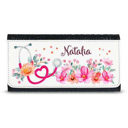 Nurse Custom Name - Faux Crocodile Skin Faux Ladies Purses