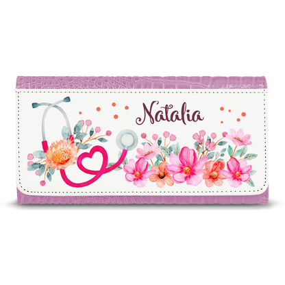 Nurse Custom Name - Faux Crocodile Skin Faux Ladies Purses
