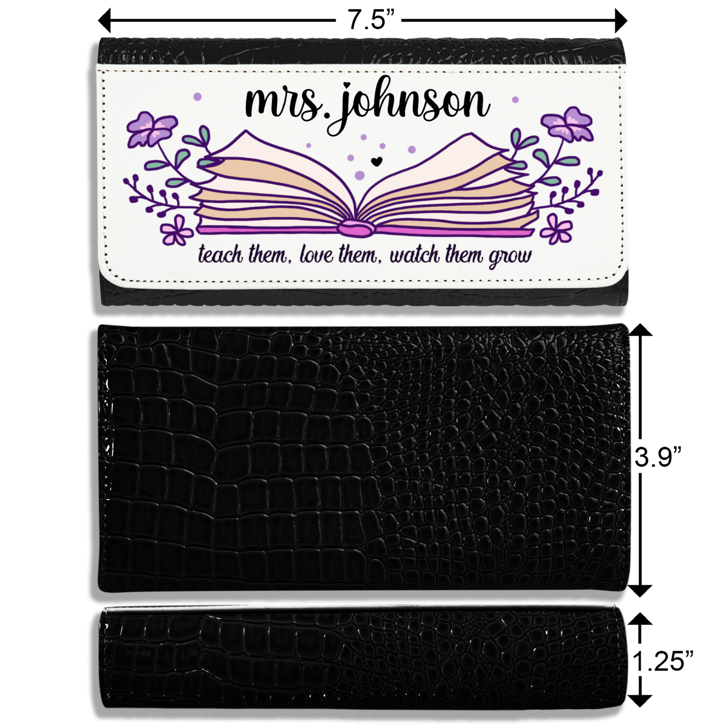 Teacher - Faux Crocodile Skin Faux Ladies Purses